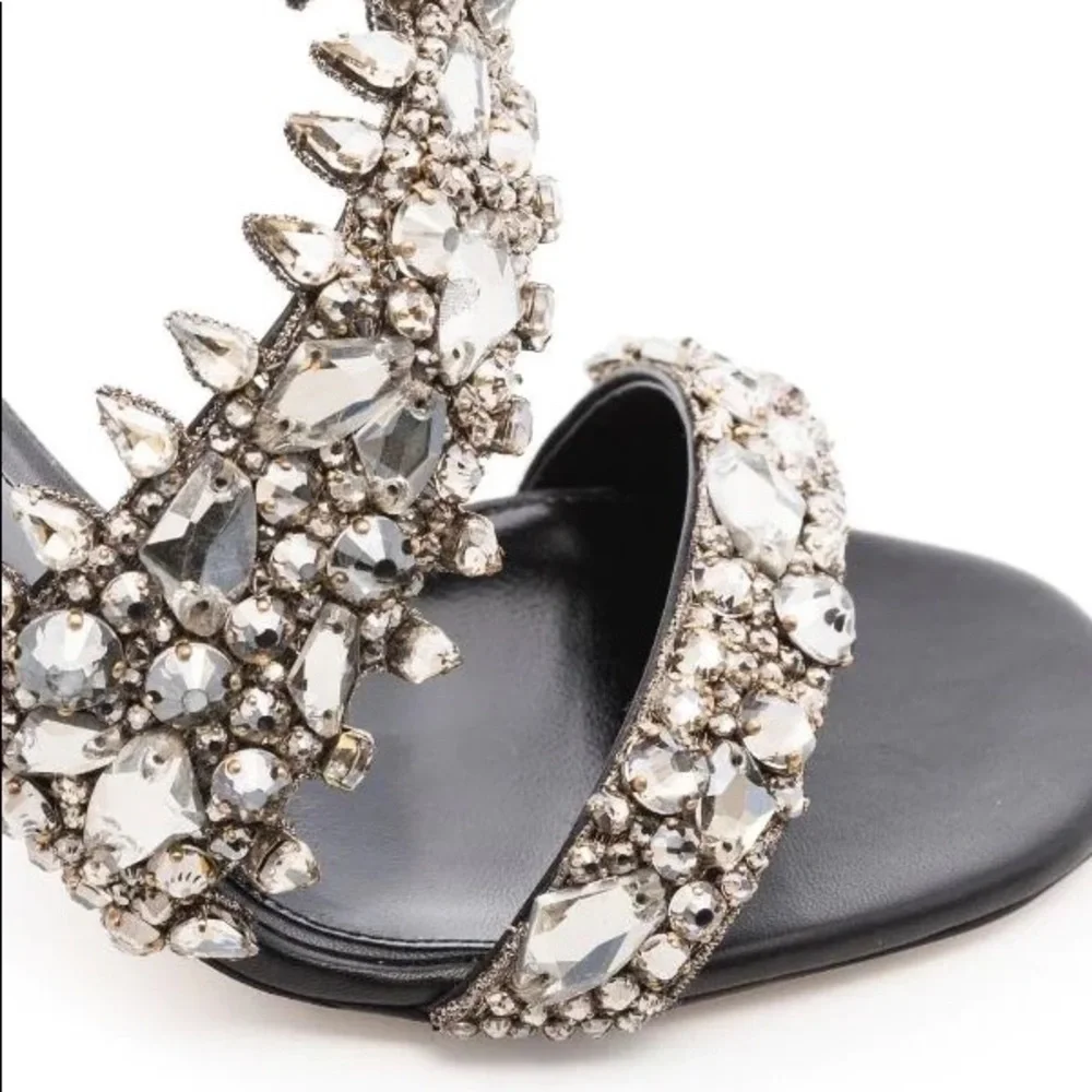 Alexander McQueen Crystal-Embellished High-Heel Sandals - Picture 6 of 11